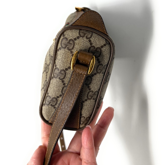 Gucci Crossbody Shoulder Bag Vintage Gucci Web Sherry Line - Picture 9 of 15